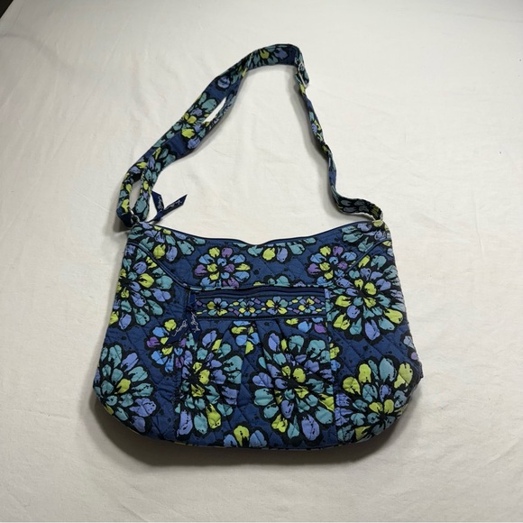 Vera Bradley Blue Floral Shoulder Bag - Picture 1 of 7